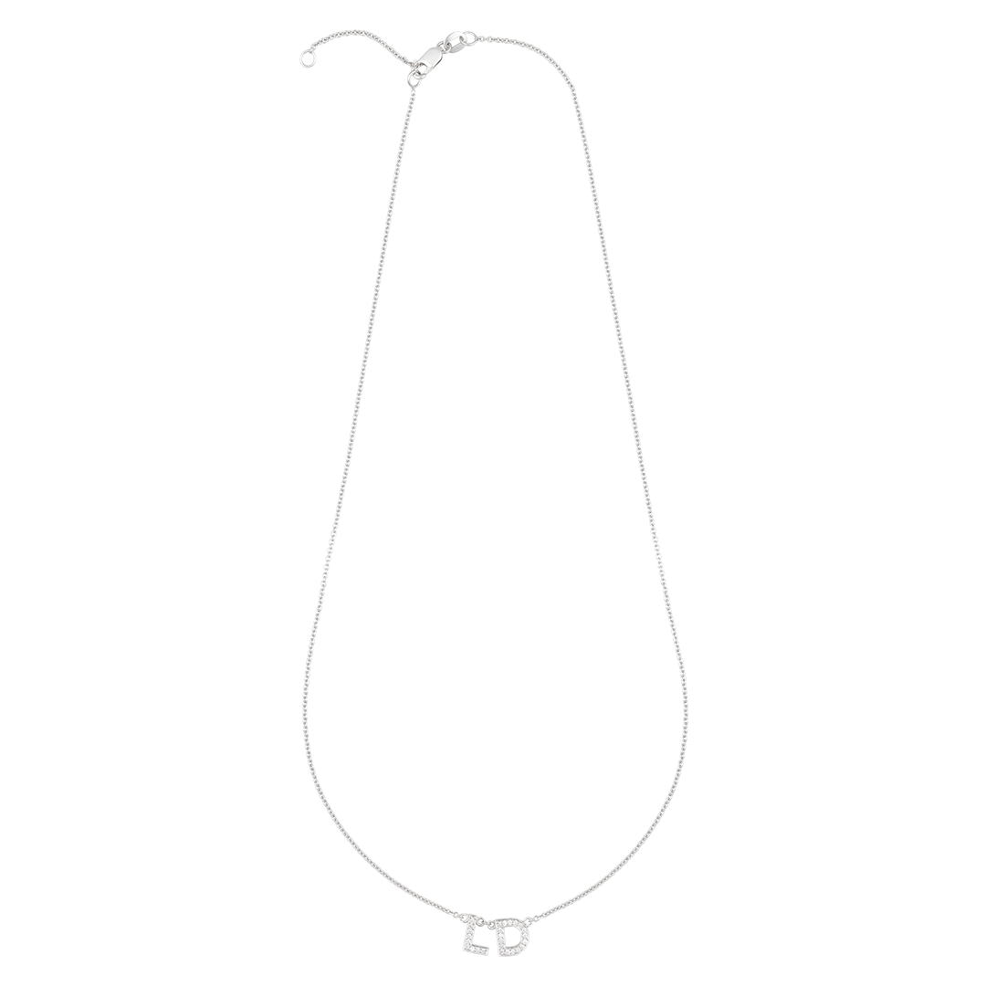 Diamond Initial Necklace