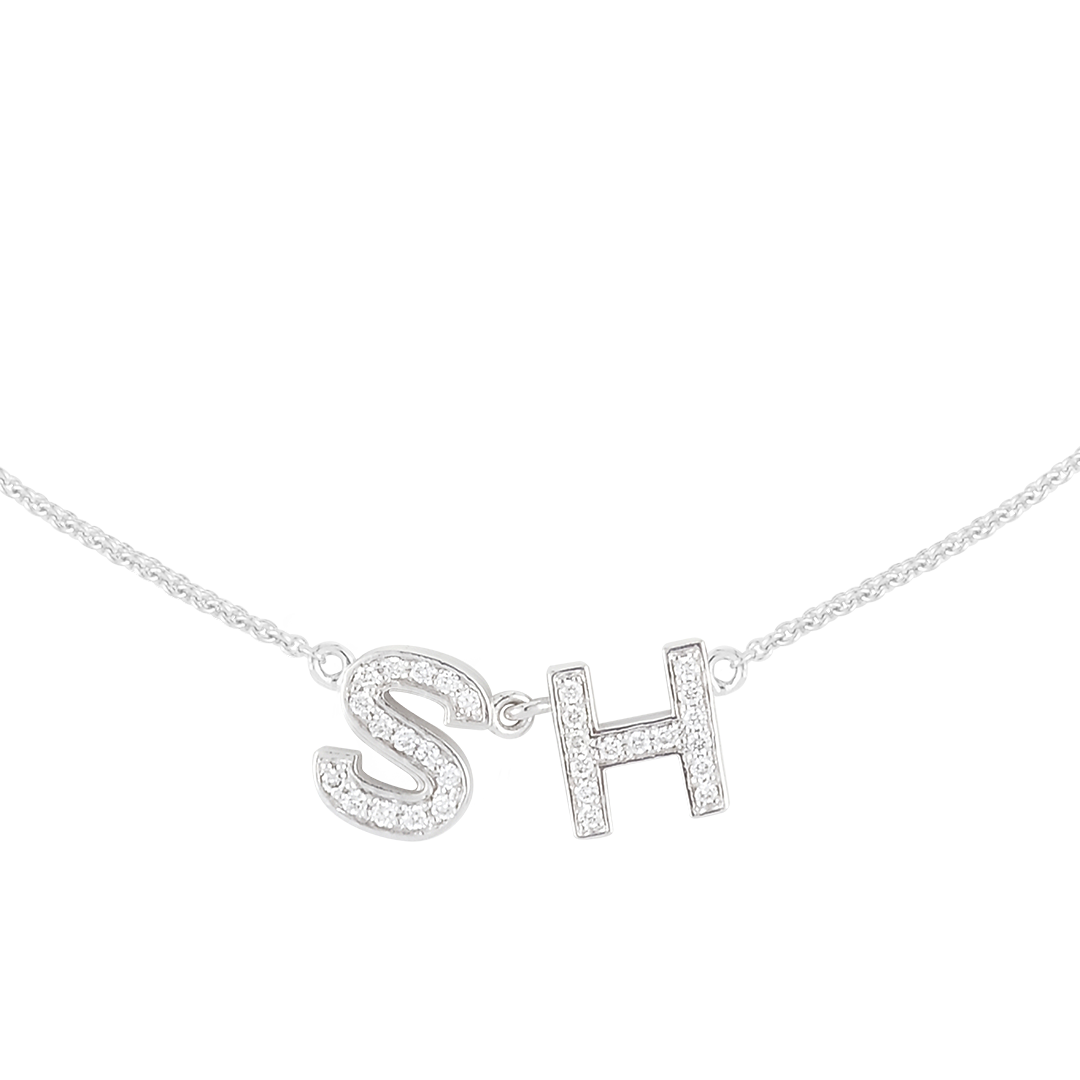 Diamond Initial Necklace