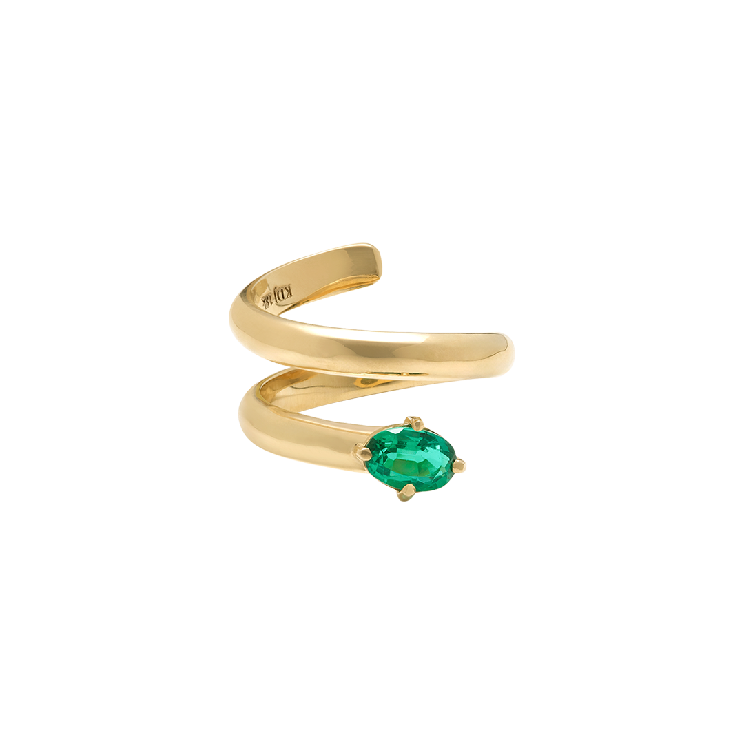 Emerald Wrap Ring