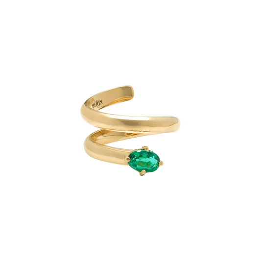 Emerald Wrap Ring