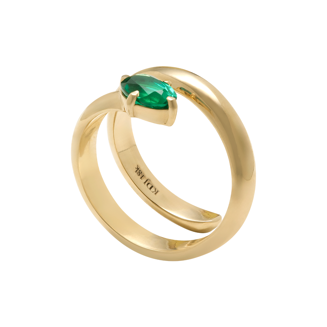 Emerald Wrap Ring