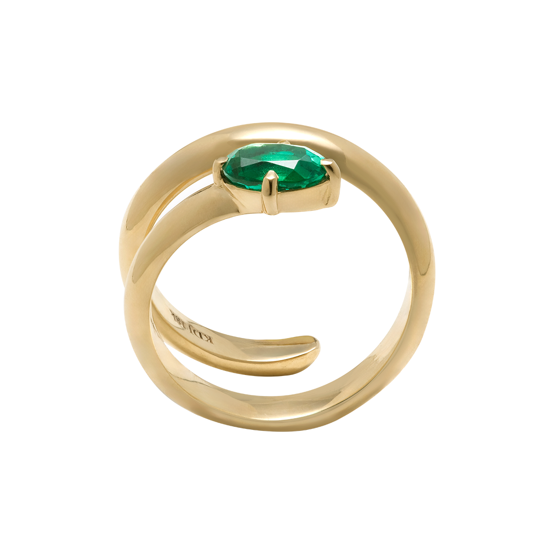 Emerald Wrap Ring