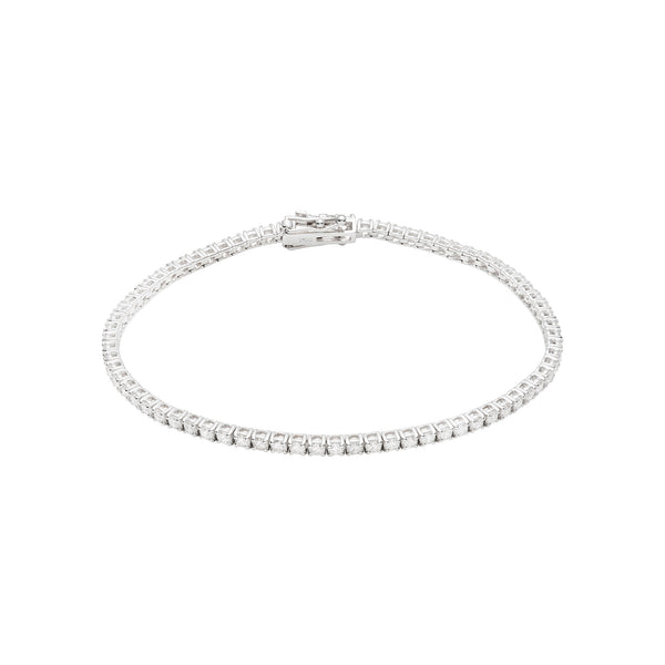 Material Good | Small Multi-Shape Slant Diamond Bracelet | White gold  bracelet, Fancy shape diamond, Tennis bracelet diamond